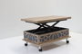Hanah Home Mesa de Café Ajustable Alaska y Azul